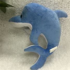 China Stufffed Plush Sea Animal Toys Stuffed baby dolphin  in blue &amp; white OEM ODM service supplier