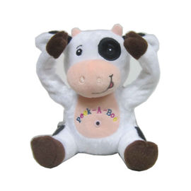 China Electronic Plush Toys Peek a boo Cow plush toys supplier